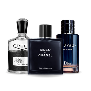 3-Piece Perfume Set | Creed Aventus, Bleu de Chanel, Dior Sauvage 100 mL