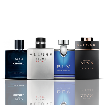 4-Piece Fragrance Set — Bleu de Chanel, Allure Homme Sport, BLV & Man in Black