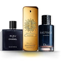 3-Piece Fragrance Set — Bleu de Chanel, Sauvage & One Million